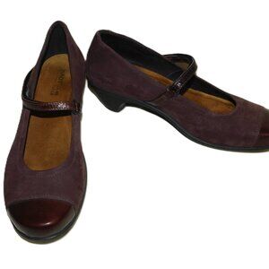 Naot Mary Jane Style Leather Heels Hook & Loop Closure Size 9